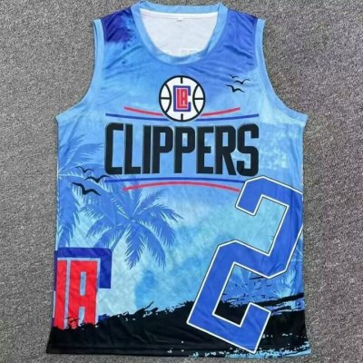 Maillot 2 Leonard Clippers Hip hop basketball Homme