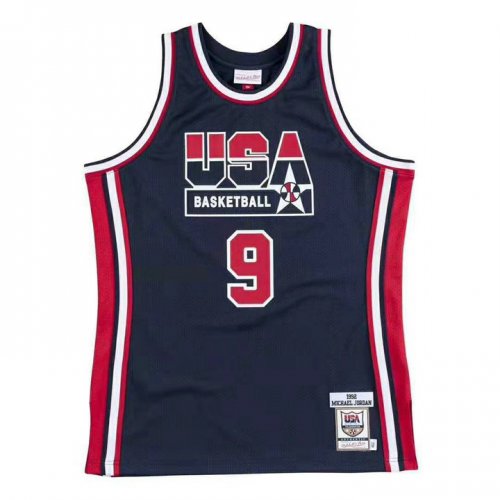 Maillot 9 Jordan 1992 USA Marine Imprimé