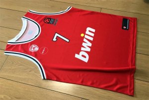 Spanoulis 7 Olympiakos Piraeus 2020-21 Basketball Maillot Rouge