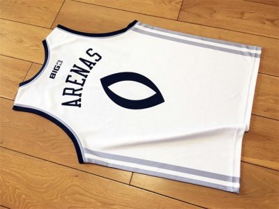 Gilbert Arenas 0 Big 3 Enemies Basketball Maillot Blanc