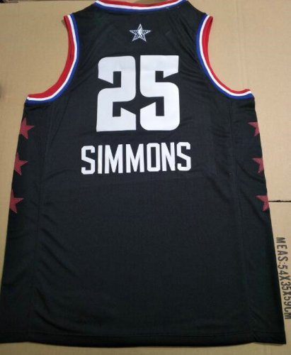 Maillot 25 Simmons 2019 all star Noir Homme