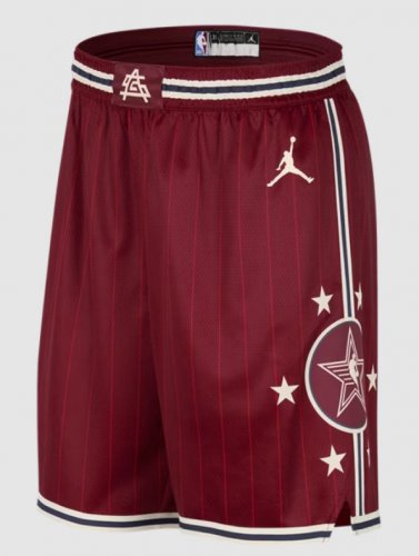 Maillot 2024 West All star game shorts Rouge Homme