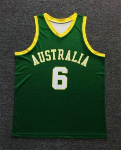 Andrew Bogut Australian Boomers Basketball Maillot Vert