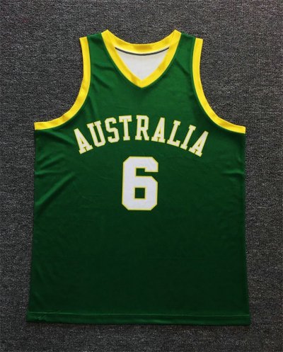 Andrew Bogut Australian Boomers Basketball Maillot Vert