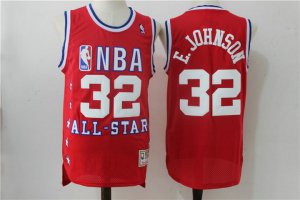 Maillot 32 E.Johnson all star Rouge Homme