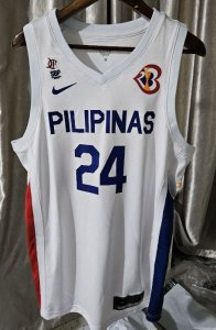 Maillot 24 Ramos Philippines 2023 FIBA Blanc Homme