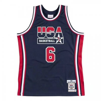 Maillot 6 Ewing 1992 USA Marine Imprimé