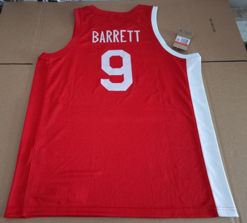 Maillot 9 Barrett Canada Team 2023 Rouge Homme